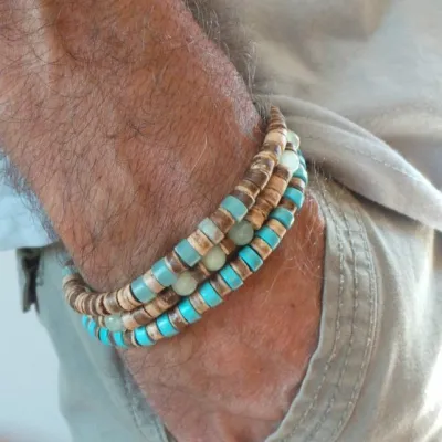 Men Fashion Casual Stainless Steel Rough Keel Necklace